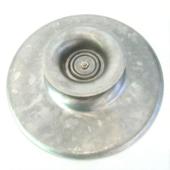 Wilson Specialties Wrought Aluminum LAZY SUSAN Turntable Cake Stand + PLATE USA - Picture 8 of 9